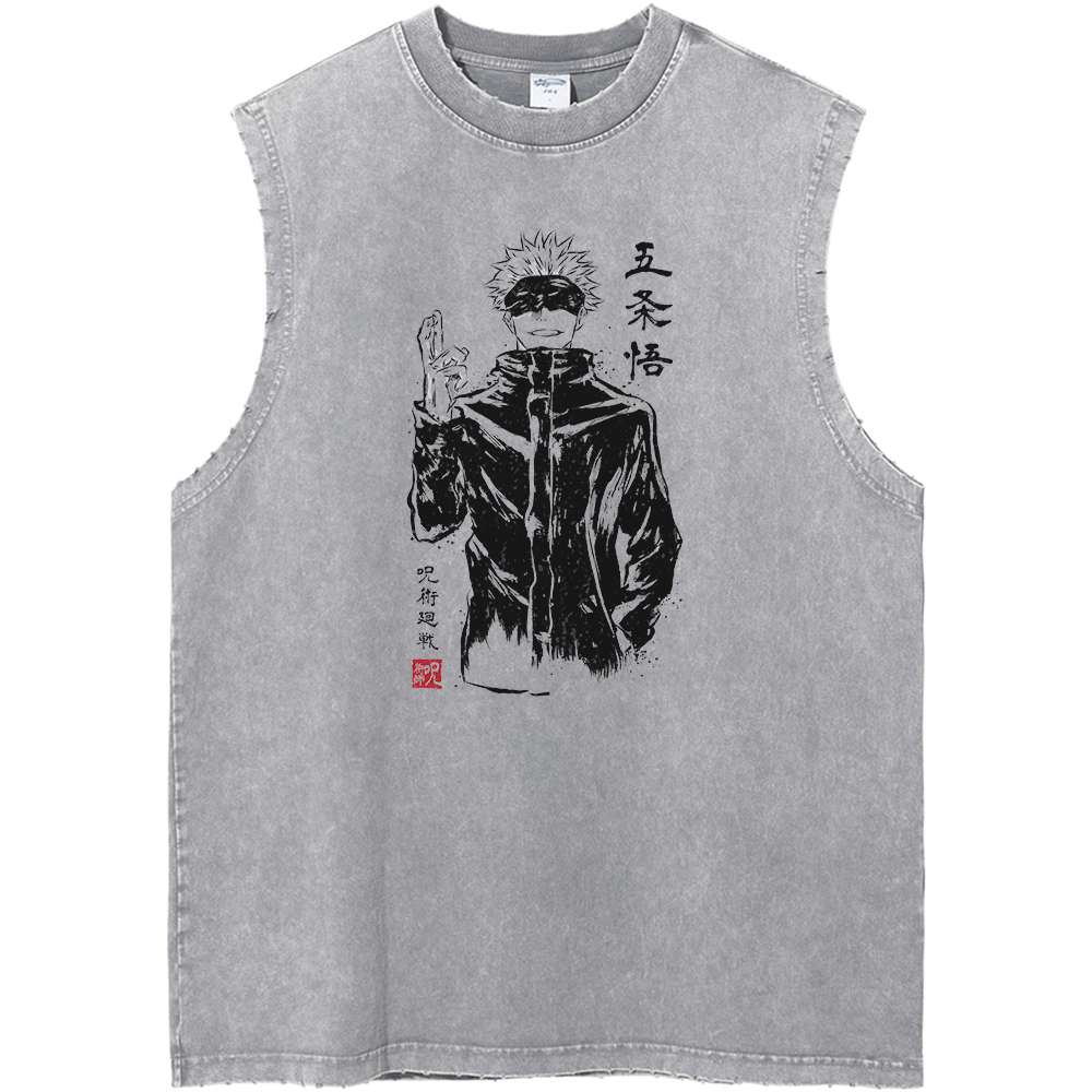 Satoru Gojo Jujutsu Kaisen Anime Vintage Unisex Tank Top