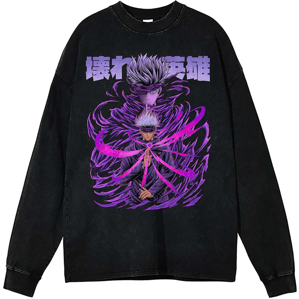 Satoru Gojo Long Sleeve, Jujutsu Kaisen Long Sleeve, Anime Long Sleeve, Vintage long sleeve Tee