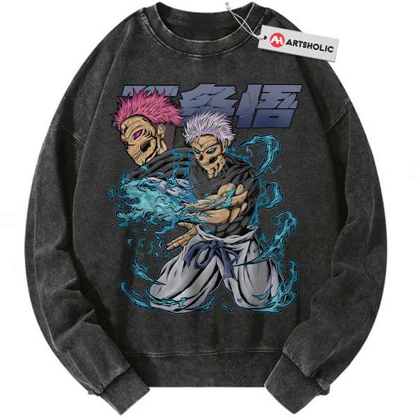 Satoru Gojo Sweatshirt, Sukuna Sweatshirt, Jujutsu Kaisen Sweatshirt, Anime Sweatshirt, Vintage Sweater