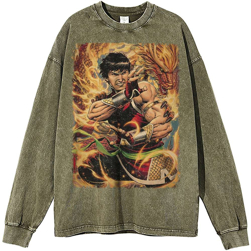 Shang-Chi Long Sleeve, Marvel Comics Long Sleeve, Vintage Long Sleeve Tee