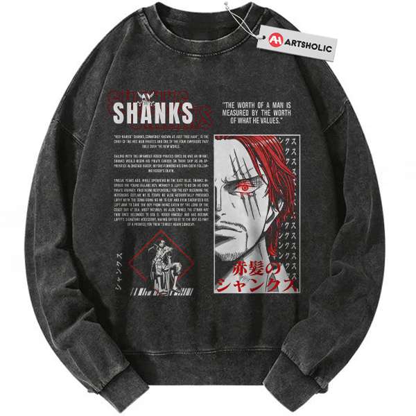 Shanks Sweatshirt, One Piece Sweatshirt, Anime Sweatshirt, Vintage Sweater