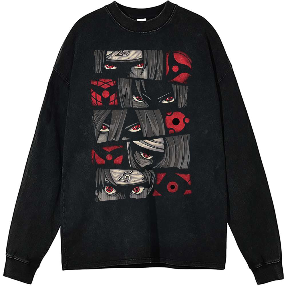 Sharingan Long Sleeve, Naruto Long Sleeve, Anime Long Sleeve, Vintage Long Sleeve Tee