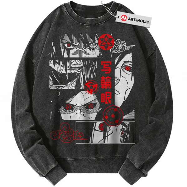 Sharingan Sweatshirt, Naruto Sweatshirt, Anime Sweatshirt, Vintage Sweatshirt