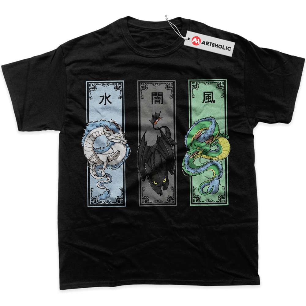 Shenron Shirt, Haku Shirt, Toothless Shirt, Dragon Shirt, Anime Shirt, Graphic T-Shirt