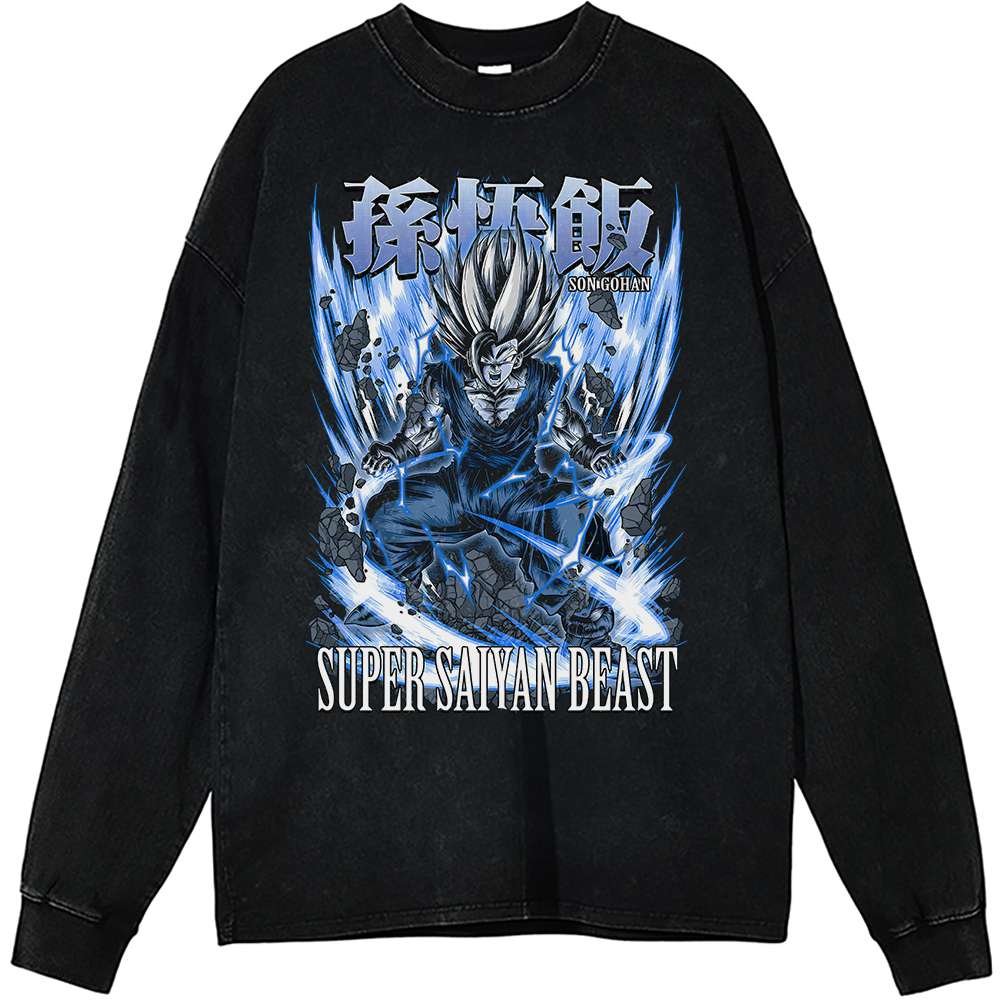 Son Gohan Long Sleeve, Dragon Ball Z Long Sleeve, Anime Long Sleeve, Vintage Long Sleeve Tee