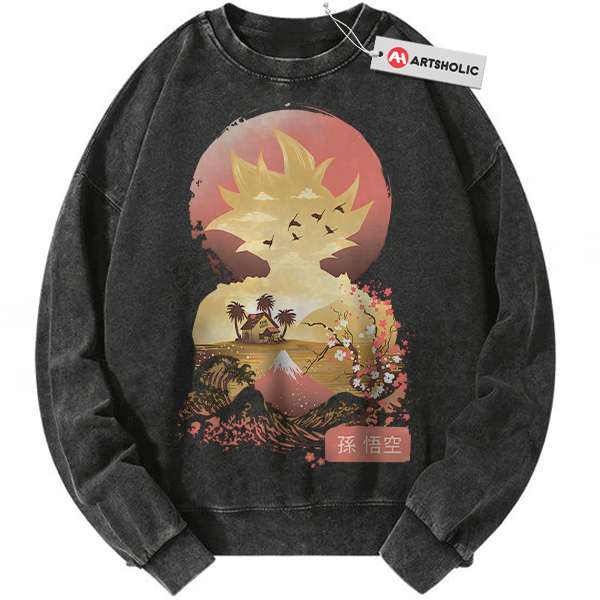 Son Goku Sweatshirt, Dragon Ball Z Sweatshirt, DBZ Sweatshirt, Anime Sweatshirt, Vintage Sweater