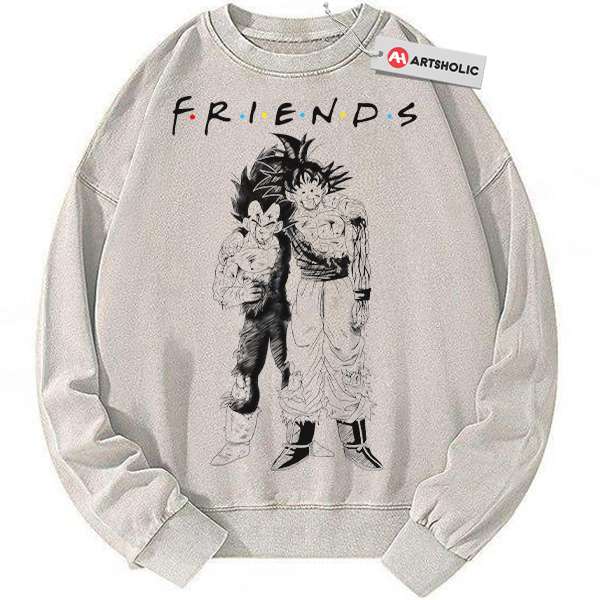 Son Goku Sweatshirt, Vegeta Sweatshirt, Dragon Ball Z Sweatshirt, Anime Sweatshirt, Vintage Sweater