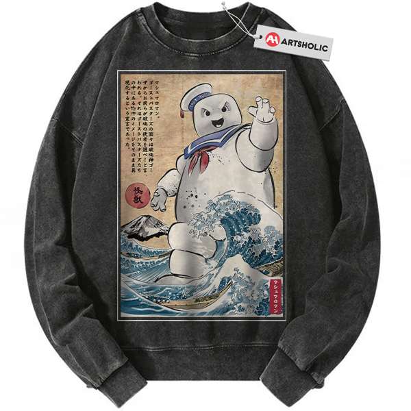 Stay Puft Marshmallow Man Sweatshirt, Ghostbusters Sweatshirt, Halloween Sweatshirt, Horror Sweatshirt, Vintage Sweater