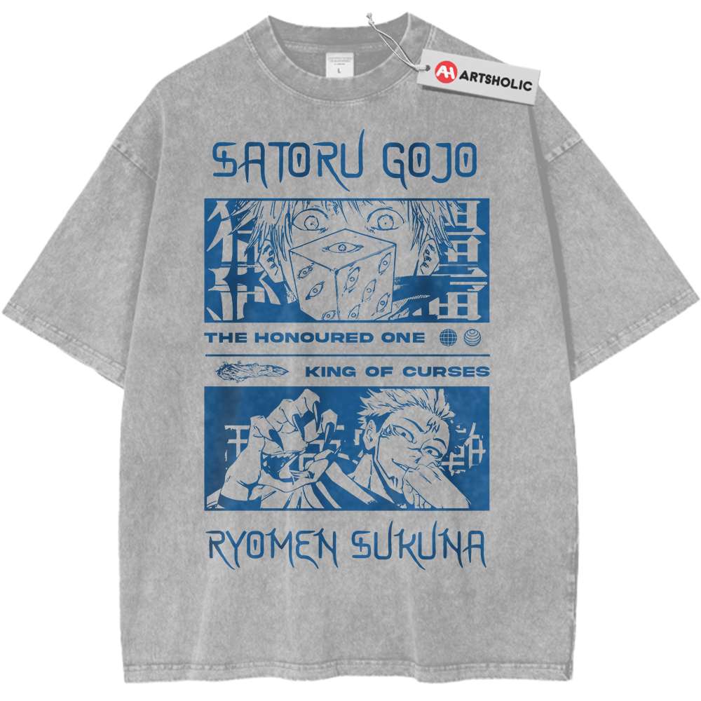 Sukuna Shirt, Satoru Gojo Shirt, Jujutsu Kaisen Shirt, Anime Shirt, Vintage Tee