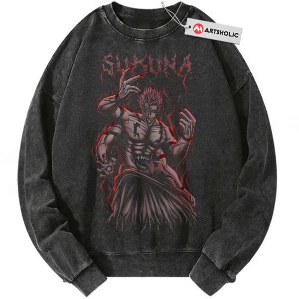 Sukuna Sweatshirt, Jujutsu Kaisen Sweatshirt, Anime Sweatshirt, Vintage Sweater