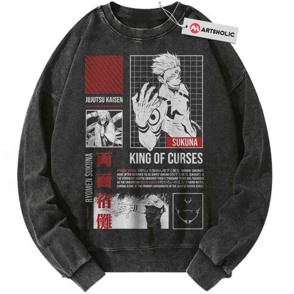 Sukuna Sweatshirt, Jujutsu Kaisen Sweatshirt, Anime Sweatshirt, Vintage Sweater