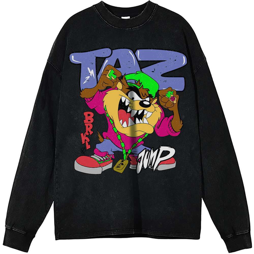 Tasmanian Devil Long Sleeve, Looney Tunes Long Sleeve, Animated Long Sleeve, Vintage Long Sleeve Tee