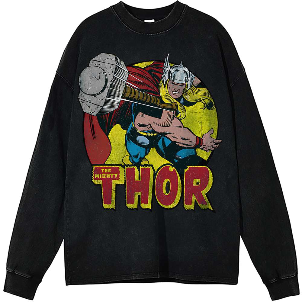 Thor Long Sleeve, Marvel Comics Long Sleeve, Vintage Long Sleeve Tee