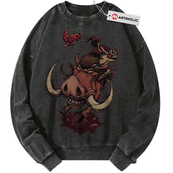 Timon and Pumbaa Sweatshirt, The Lion King Sweatshirt, Animated Sweatshirt, Vintage Sweater