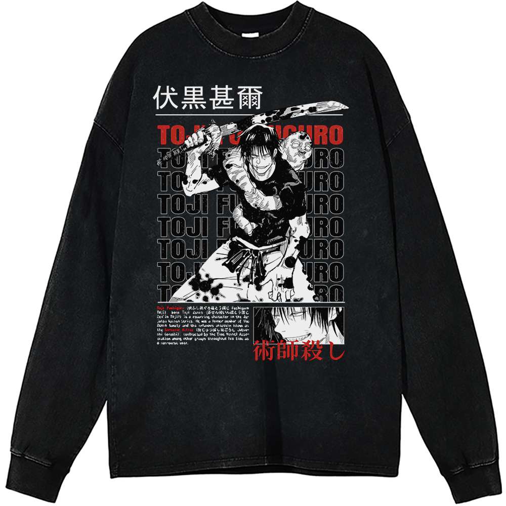 Toji Fushiguro Long Sleeve, Jujutsu Kaisen Long Sleeve, Anime Long Sleeve, Vintage Long Sleeve Tee