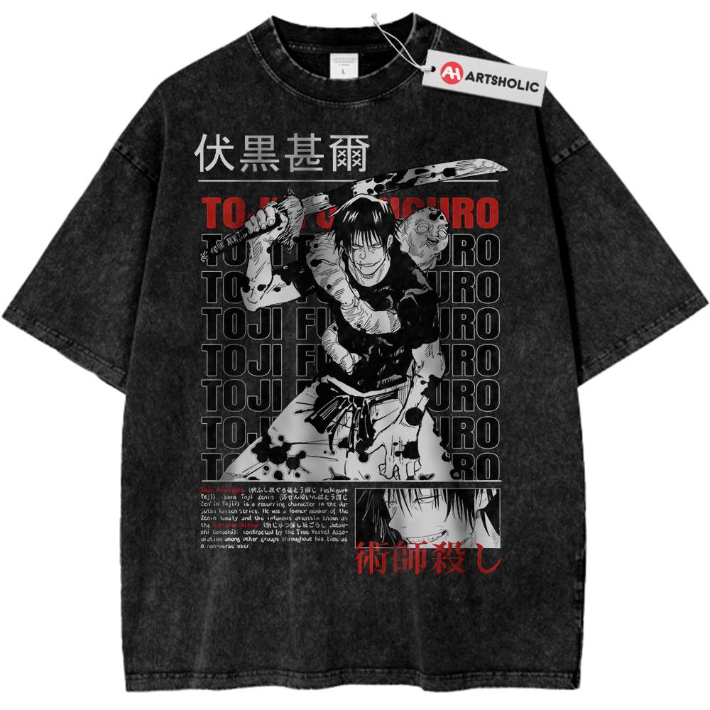 Toji Fushiguro Shirt, Jujutsu Kaisen Shirt, Anime Shirt, Vintage Tee