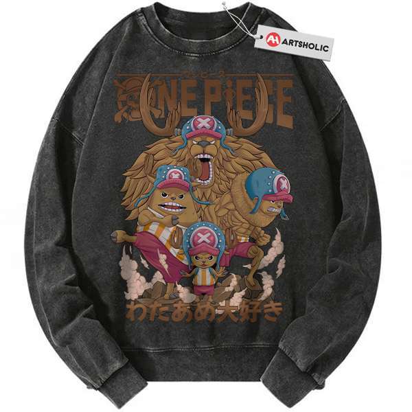 Tony Tony Chopper Sweatshirt, One Piece Sweatshirt, Anime Sweatshirt, Vintage Sweater