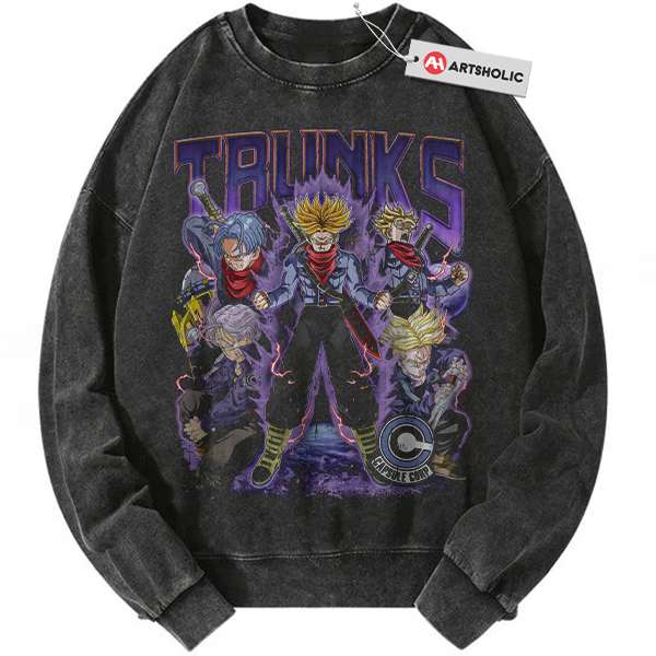 Trunks Sweatshirt, Dragon Ball Sweatshirt, DBZ Sweatshirt, Anime Sweatshirt, Vintage Sweater