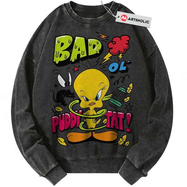 Tweety Sweatshirt, Looney Tunes Sweatshirt, Cartoon Sweatshirt, Vintage Sweater