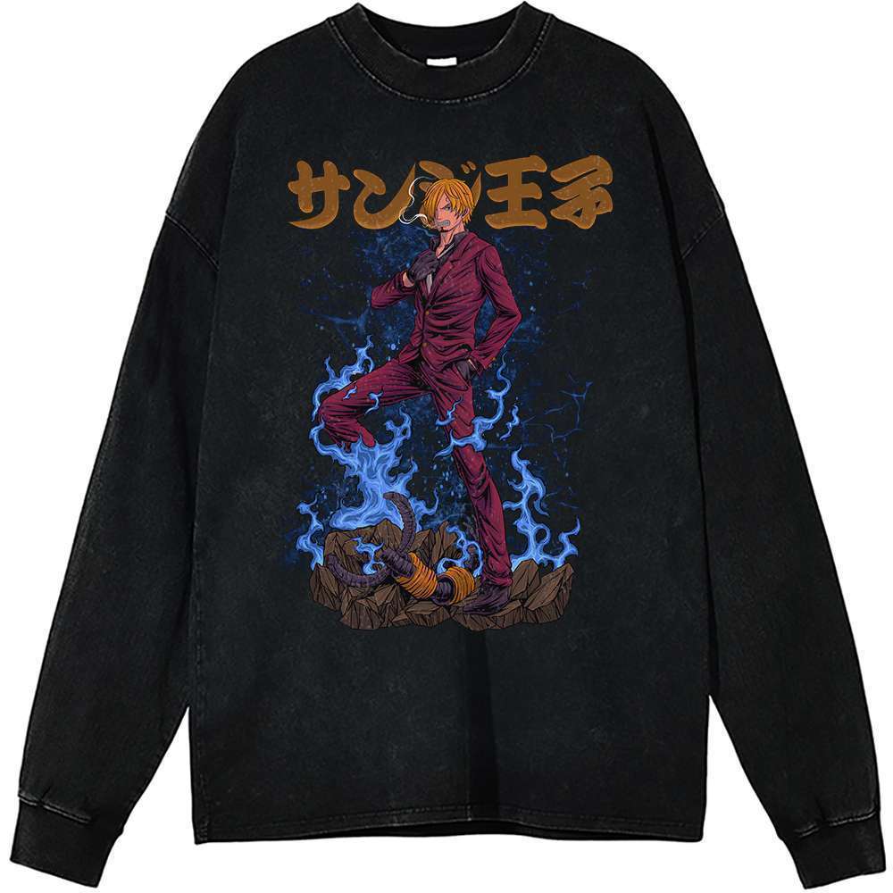 Vinsmoke Sanji Long Sleeve, One Piece Long Sleeve, Anime Long Sleeve, Vintage Long Sleeve Tee