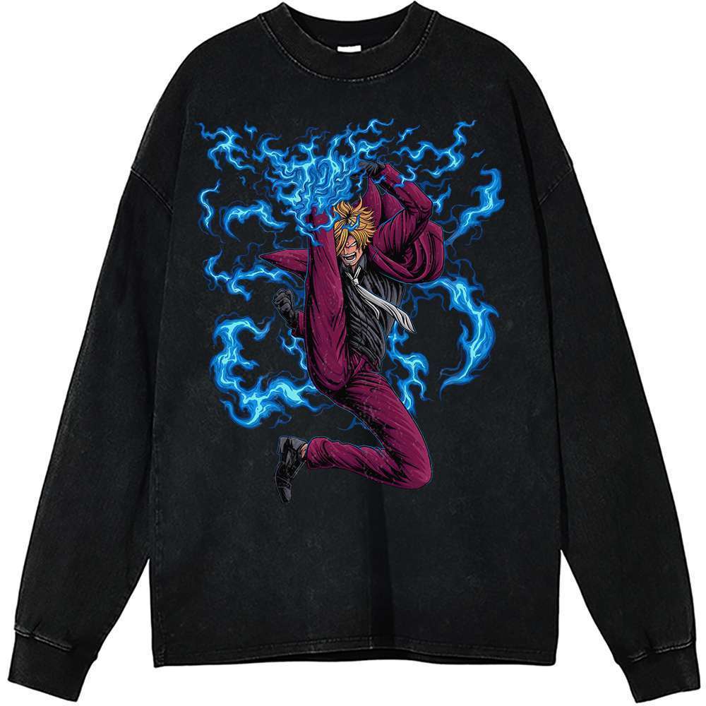 Vinsmoke Sanji Long Sleeve, One Piece Long Sleeve, Anime Long Sleeve, Vintage Long Sleeve Tee