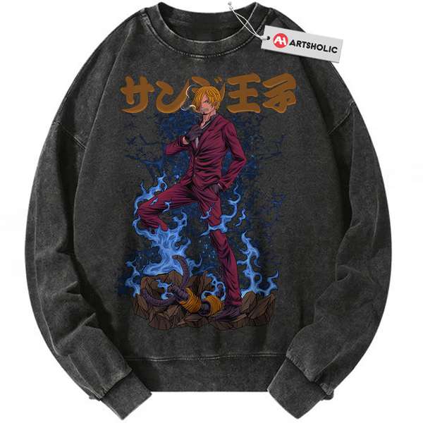 Vinsmoke Sanji Sweatshirt, One Piece Sweatshirt, Anime Sweatshirt, Vintage Sweatshirt