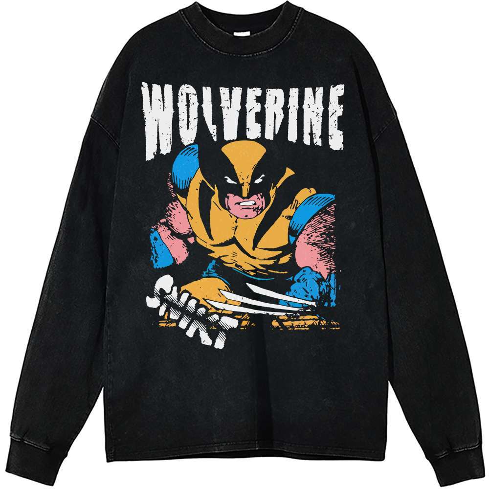 Wolverine Long Sleeve, X-Men Long Sleeve, Marvel Comics Long Sleeve, Vintage Long Sleeve Tee