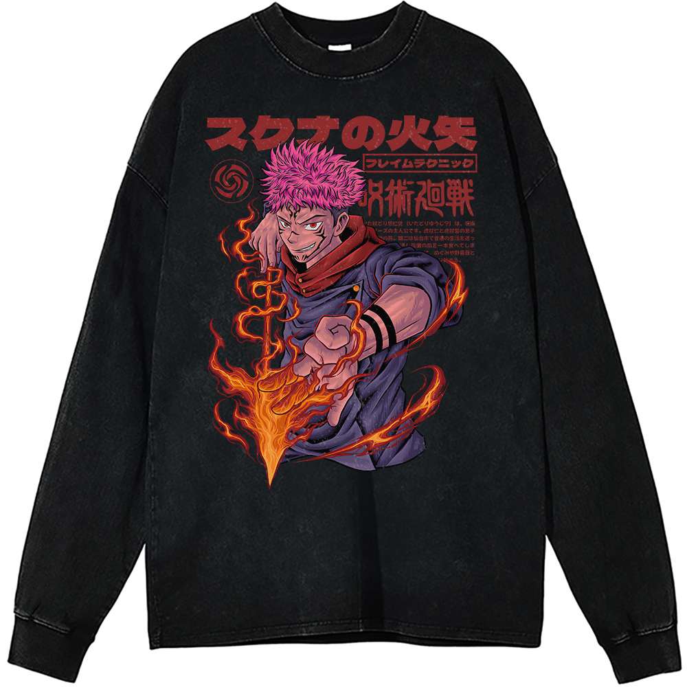 Yuji Itadori Long Sleeve, Jujutsu Kaisen Long Sleeve, Anime Long Sleeve, Vintage Long Sleeve Tee