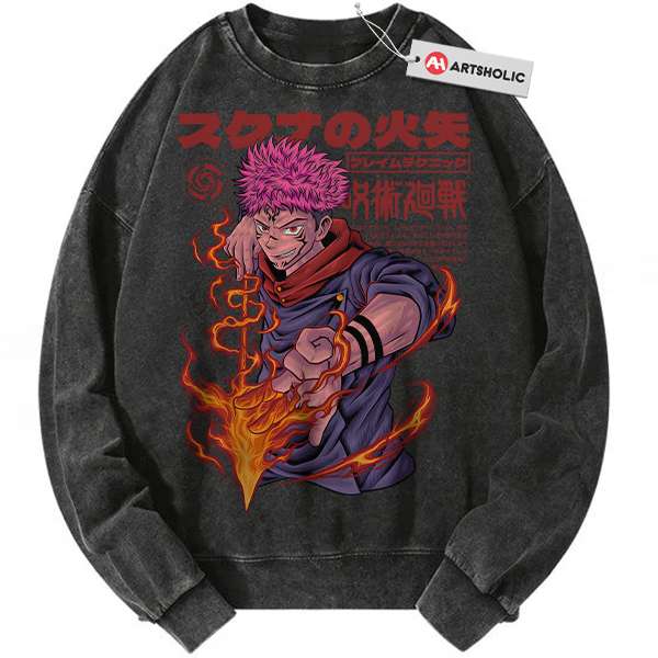 Yuji Itadori Sweatshirt, Jujutsu Kaisen Sweatshirt, Anime Sweatshirt, Vintage Sweater