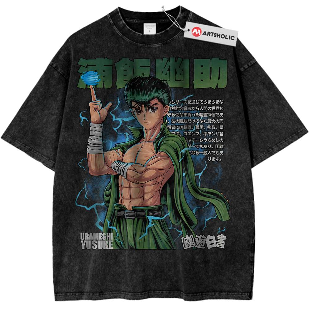 Yusuke Urameshi Shirt, YuYu Hakusho Shirt, Anime Shirt, Vintage T-Shirt