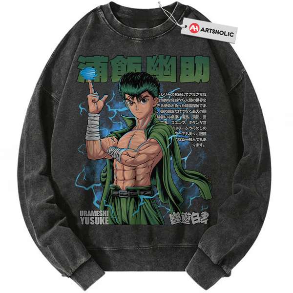 Yusuke Urameshi Sweatshirt, YuYu Hakusho Sweatshirt, Anime Shirt, Vintage Sweatshirt