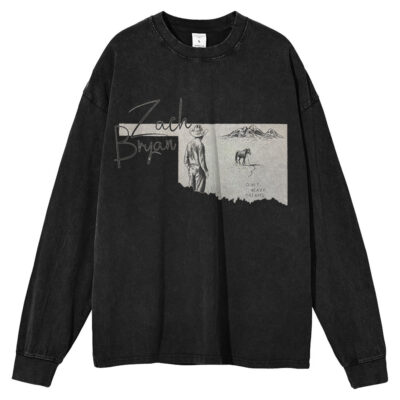 Zach Bryan, Singer Long Sleeve Tee, Long Sleeve Tee