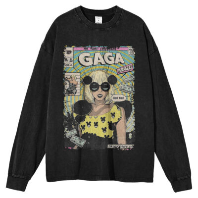 Lady Gaga, Singer Long Sleeve Tee, Long Sleeve Tee