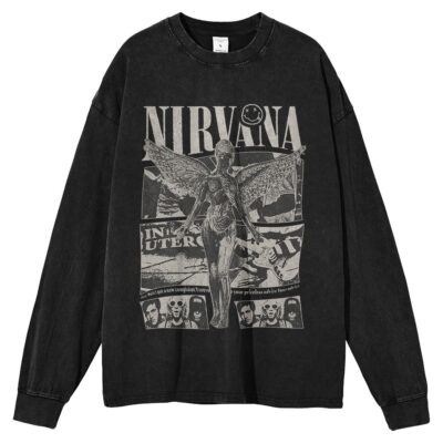 Nirvana, Band Long Sleeve Tee, Long Sleeve Tee