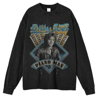 Billy Joel, Singer Long Sleeve Tee, Long Sleeve Tee