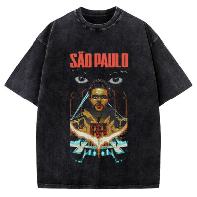 The Weeknd Sãu Palo, Singer Vintage Tee, Vintage Tee