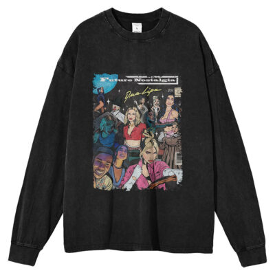 Dua Lipa, Singer Long Sleeve Tee, Long Sleeve Tee