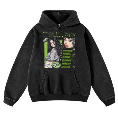 Charli XCX, Singer Vintage Hoodie, Vintage Hoodie