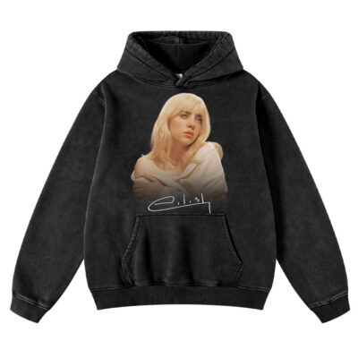 Billie Eilish, Singer Vintage Hoodie, Vintage Hoodie