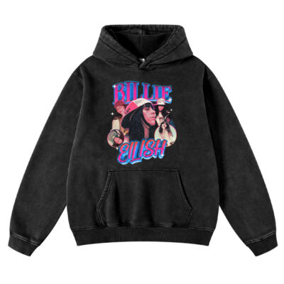 Billie Eilish, Singer Vintage Hoodie, Vintage Hoodie