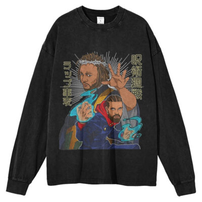 Kendrick Lamar vs Drake, Rapper Long Sleeve Tee, Long Sleeve Tee