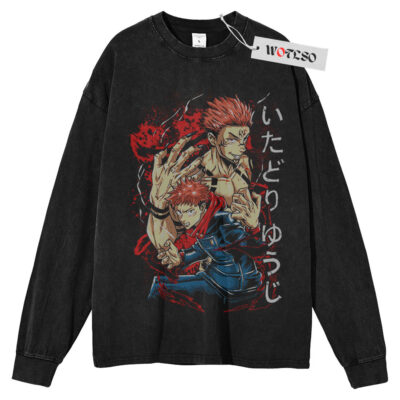 Ryomen Sukuna Shirt, Jujutsu Kaisen Anime Shirt, Long Sleeve Tee