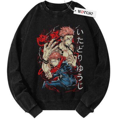 Ryomen Sukuna Shirt, Jujutsu Kaisen Anime Shirt, Vintage Sweater