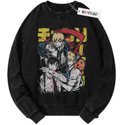 Chainsaw Man Shirt, Chainsaw Man Anime Shirt, Vintage Sweater