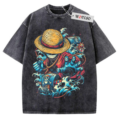 Monkey D. Luffy Shirt, One Piece Anime Shirt, Vintage Tee