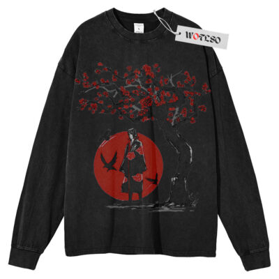 Uchiha Itachi Shirt, Naruto Shippuden Anime Shirt, Long Sleeve Tee