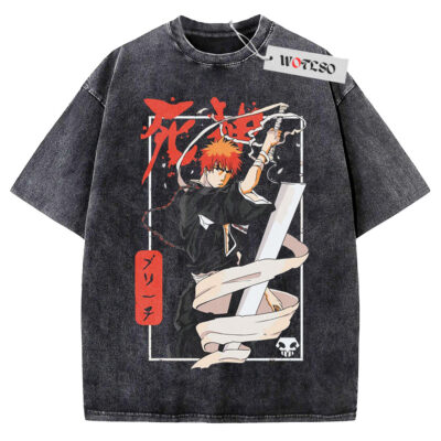 Ichigo Kurosaki Shirt, Bleach Anime Shirt, Vintage Tee