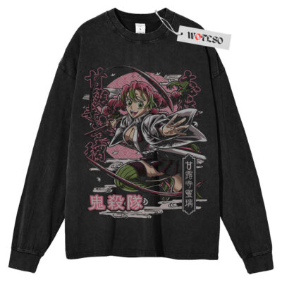 Mitsuri Shirt, Kimetsu no Yaiba Anime Shirt, Long Sleeve Tee