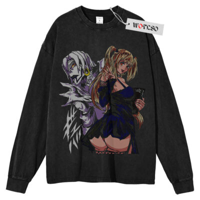 Misa Amane Shirt, Death Note Anime Shirt, Long Sleeve Tee