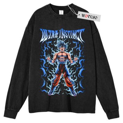 Ultra Instinct Long Sleeve Tee, Dragon Ball Anime Long Sleeve Tee, Long Sleeve Tee